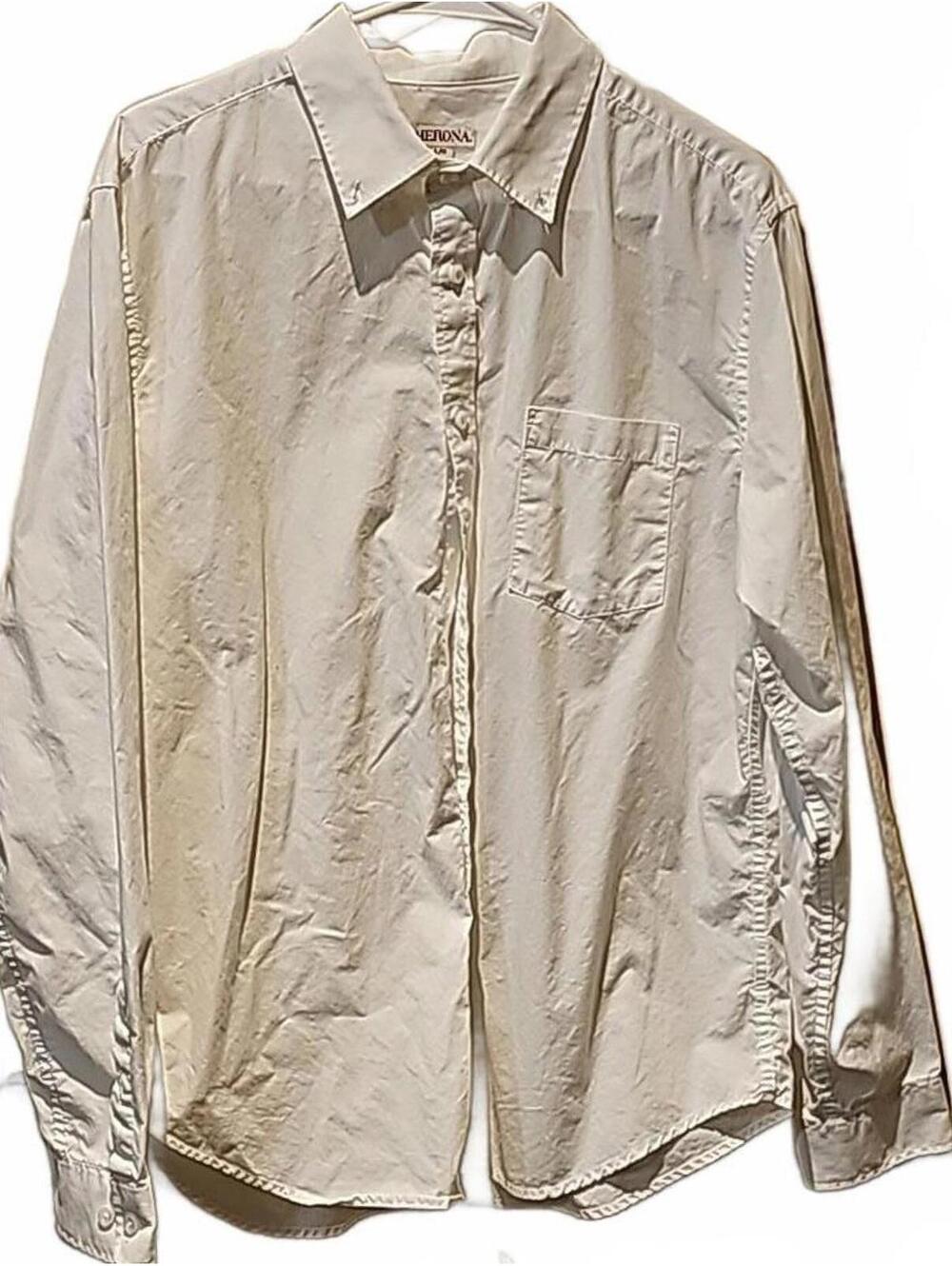 Merona mens button down size L